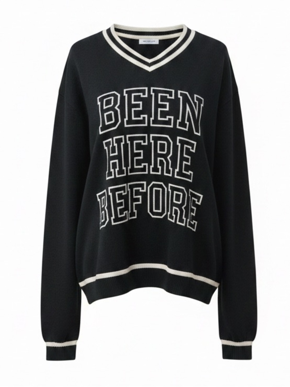 Adika Women’s Navy and White Sweatshirt. Size M-L